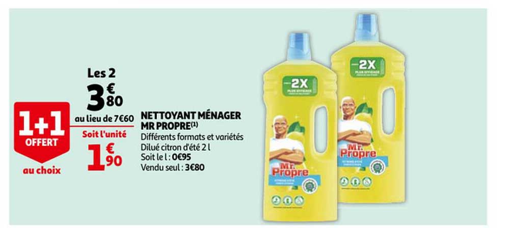 nettoyant ménager mr propre