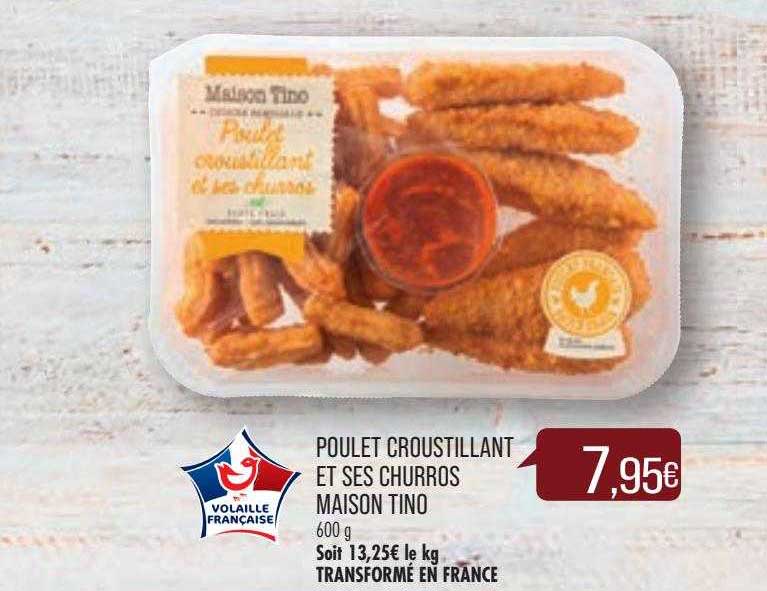 poulet croustillant et ses churros maison tino
