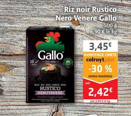 riz noir rustico nero venere gallo