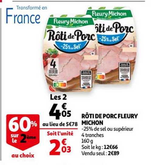 rôti de porc fleury michon