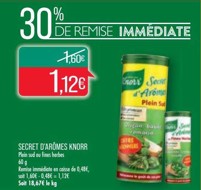 secret d'arômes knorr