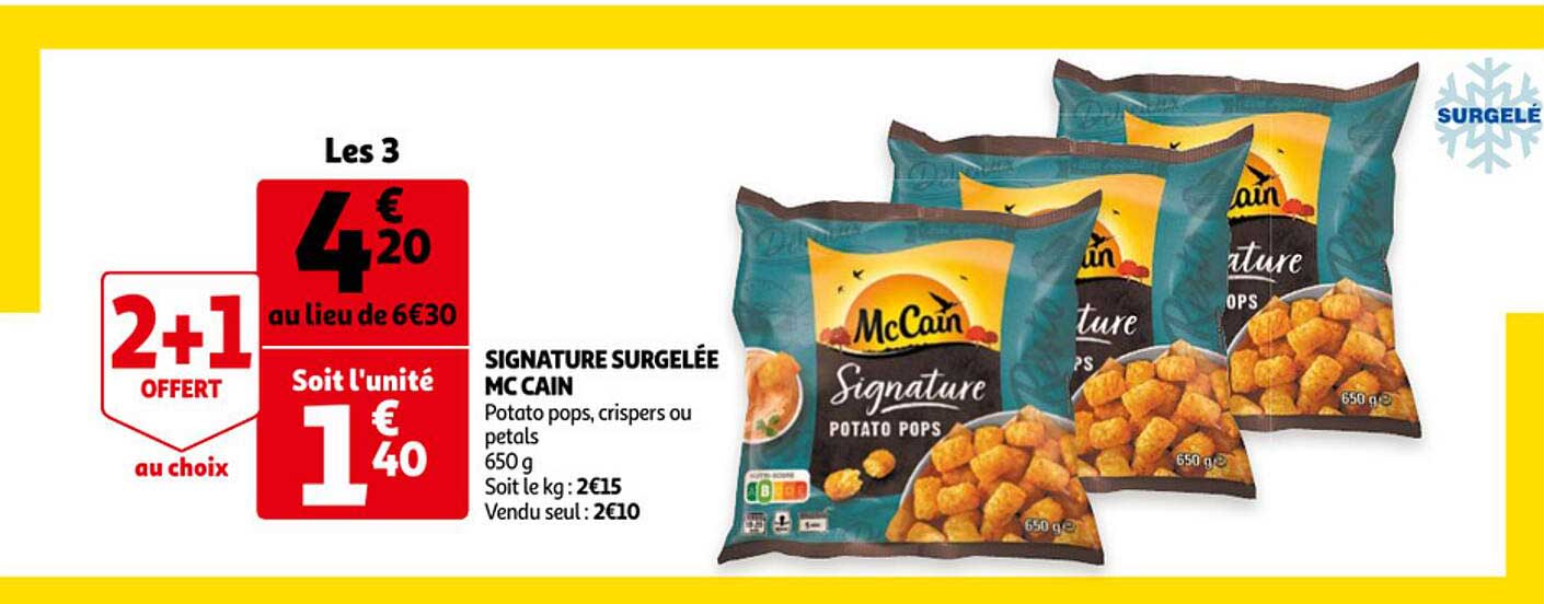 signature surgelée mc cain