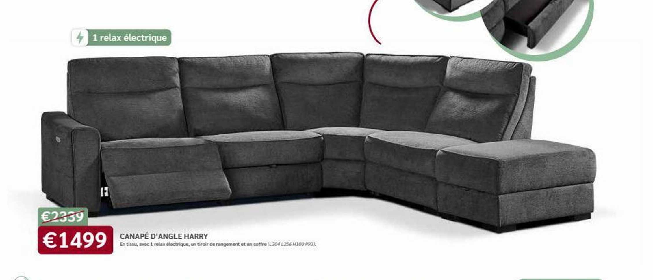 canapé d'angle harry