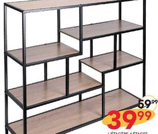 l'étagère 4 étages
