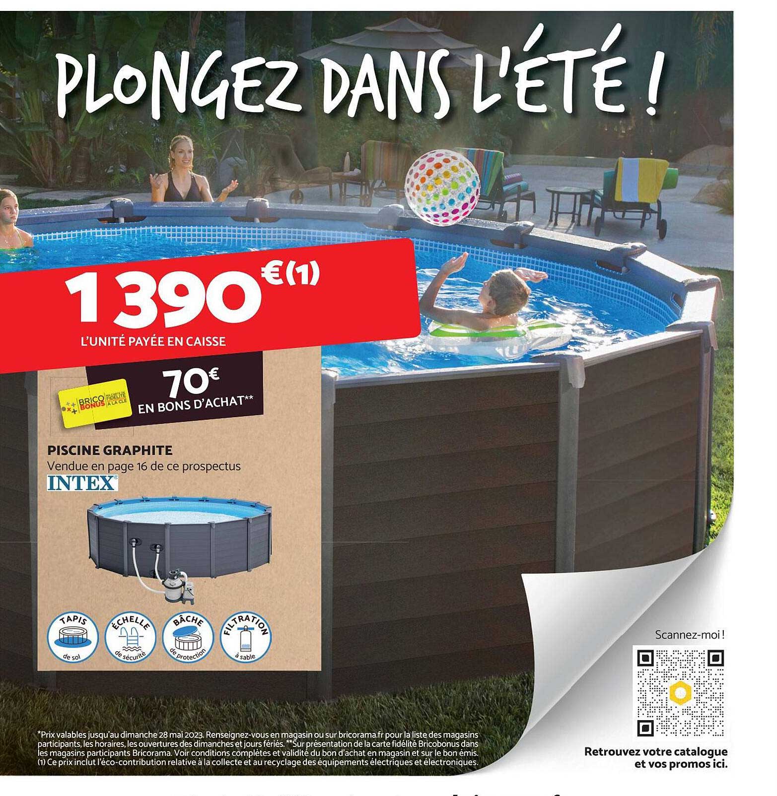 Piscine Graphite Intex