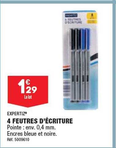 4 Feutres D'écriture Expertiz