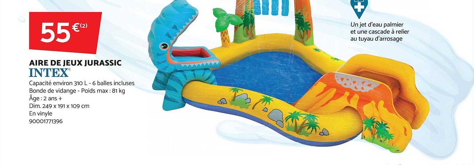 aire de jeux jurassic intex