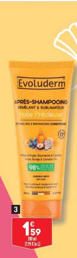 après-shampooing démêlant & sublimateur evoluderm