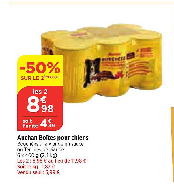 Auchan Boîtes Pour Chiens