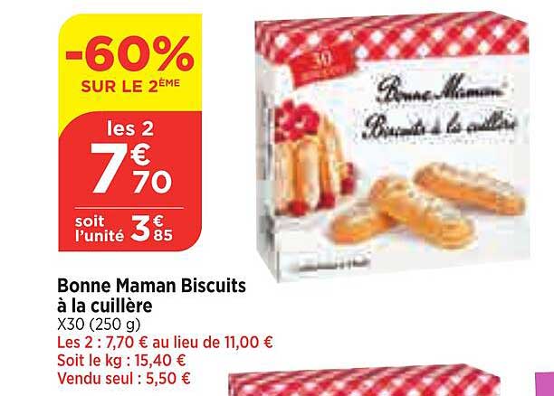 bonne maman biscuits à la cuillère