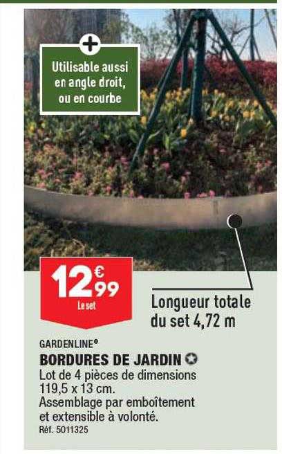 bordures de jardin gardenline