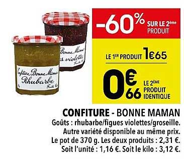 confiture - bonne maman