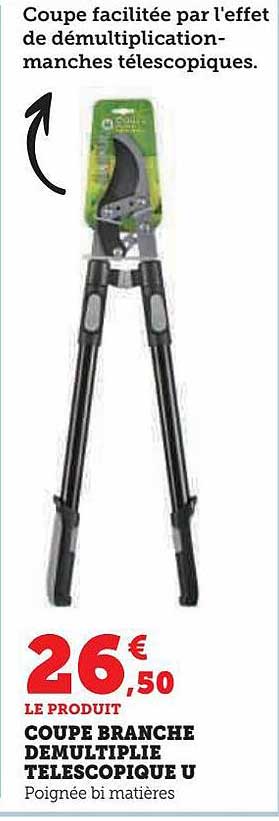 coupe branche démultiplie télescopique u