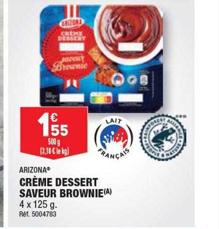 Crème Dessert Saveur Brownie Arizona
