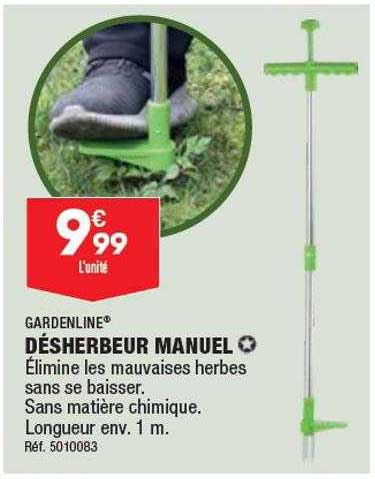 désherbeur manuel gardenline