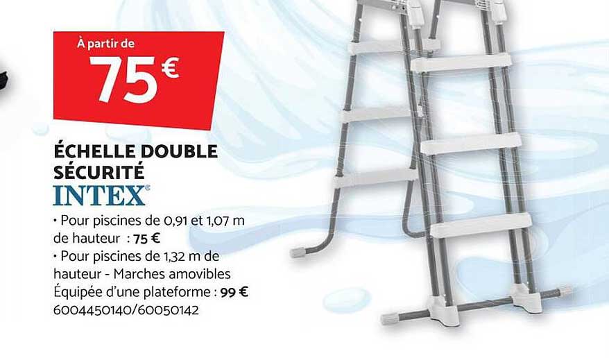 échelle Double Sécurité Intex