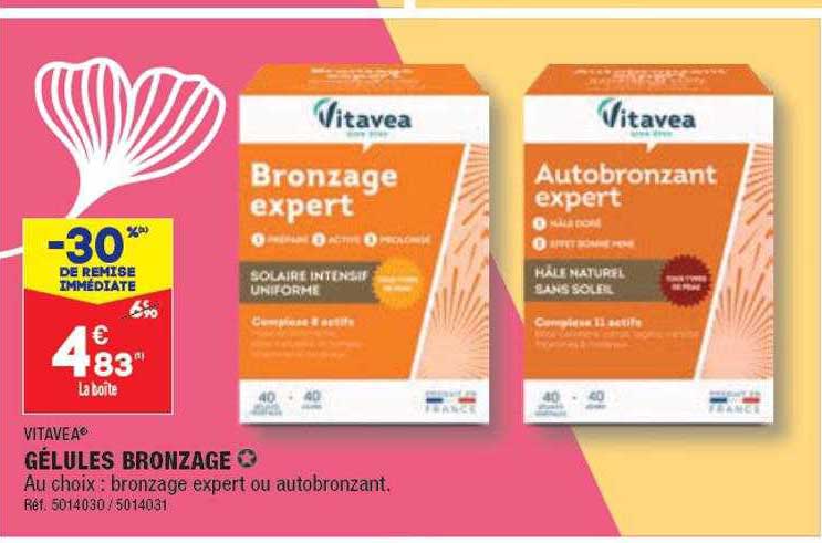 Gélules Bronzage Vitavea