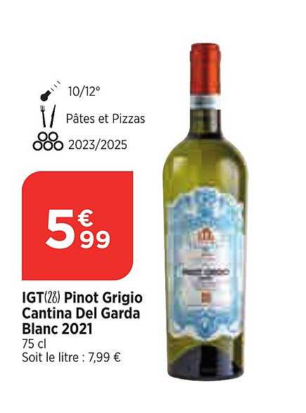 igt pinot grigio cantina del garda blanc 2021