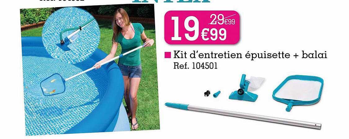 kit d'entretien épuisette + balai