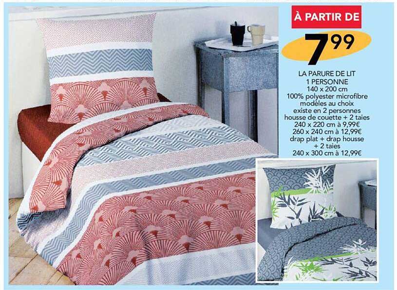 la parure de lit 1 personne