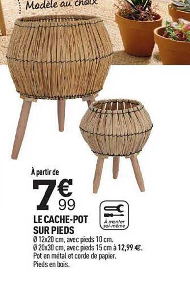 le cache-pot sur pieds