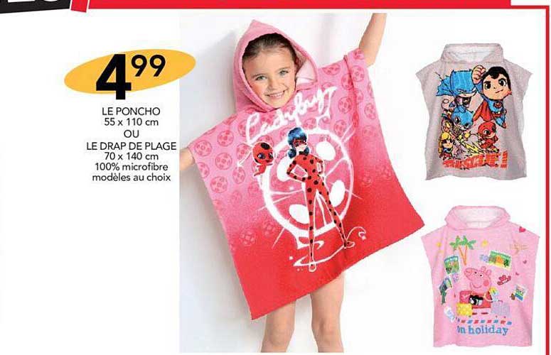 Le Poncho 55 X 110 Cm Ou Le Drap De Plage 70 X 140 Cm