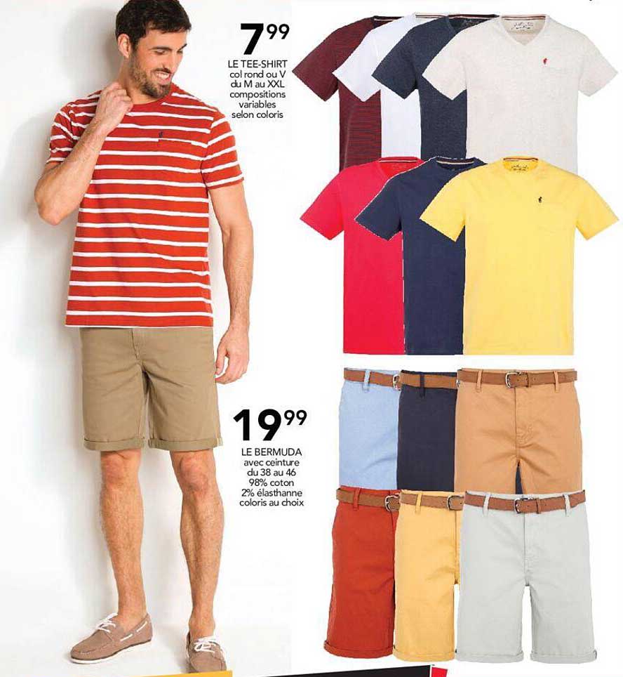 le tee-shirt, le bermuda