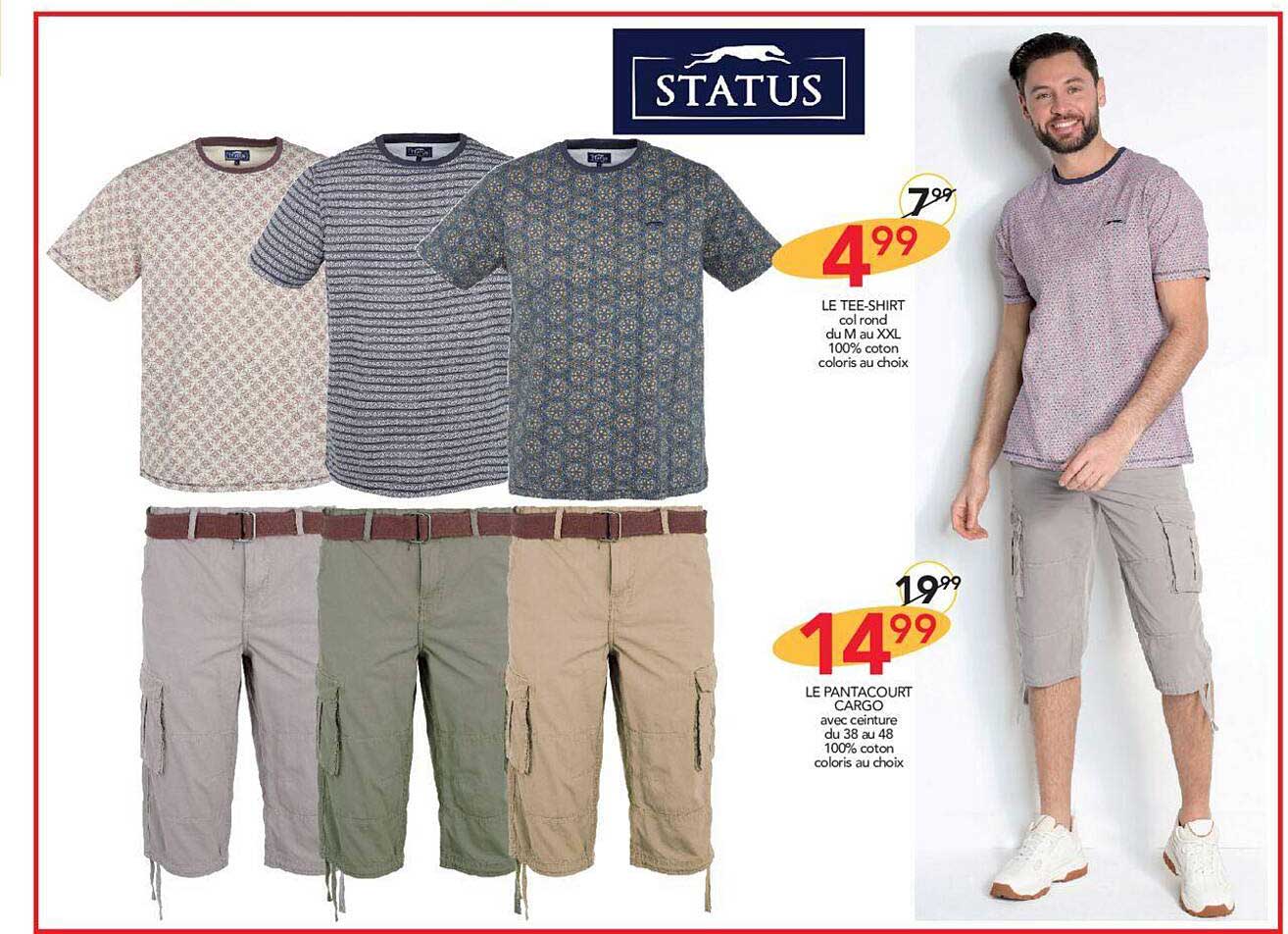 le tee-shirt status, le pantacourt cargo status
