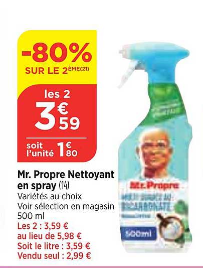 mr. propre nettoyant en spray