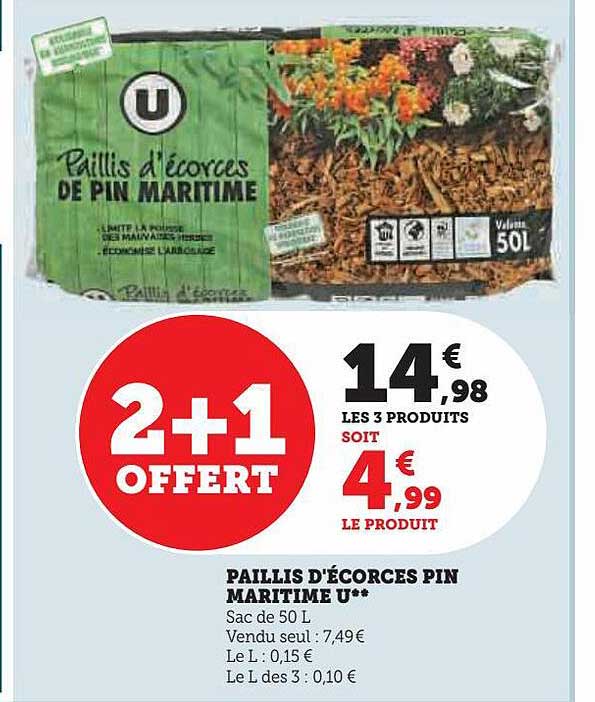 paillis d'écorces pin maritime u