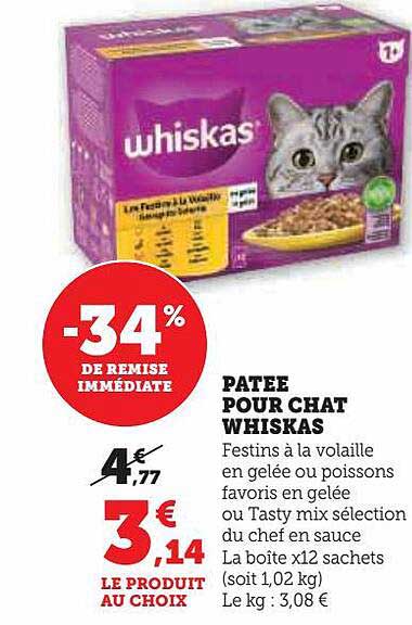 Pâtée Pour Chat Whiskas