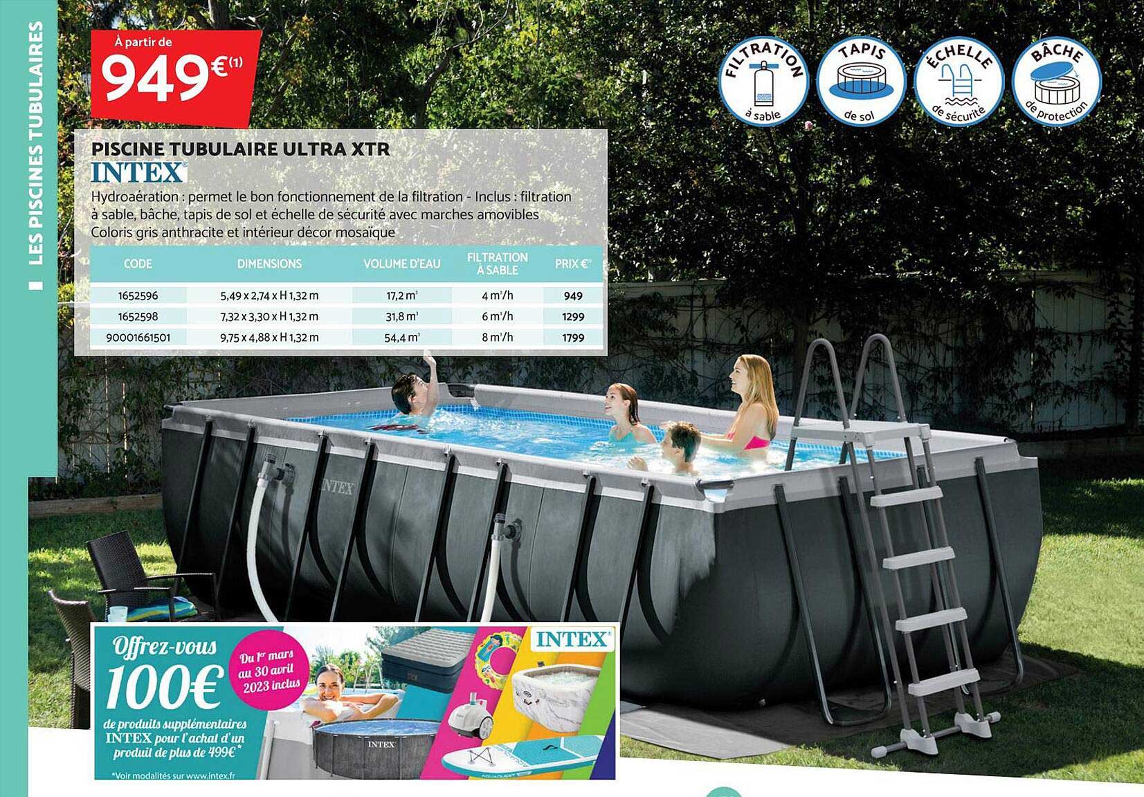 piscine tubulaire ultra xtr intex