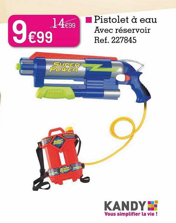 Pistolet à Eau Avec Réservoir