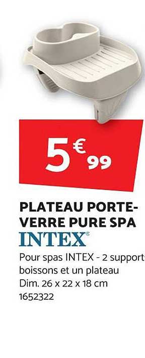 plateau porte-verre pure spa intex