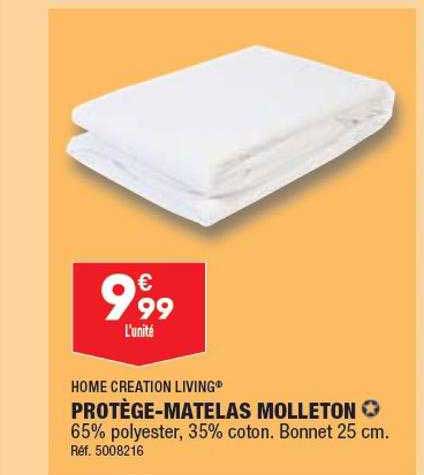 protège-matelas molleton home creation living