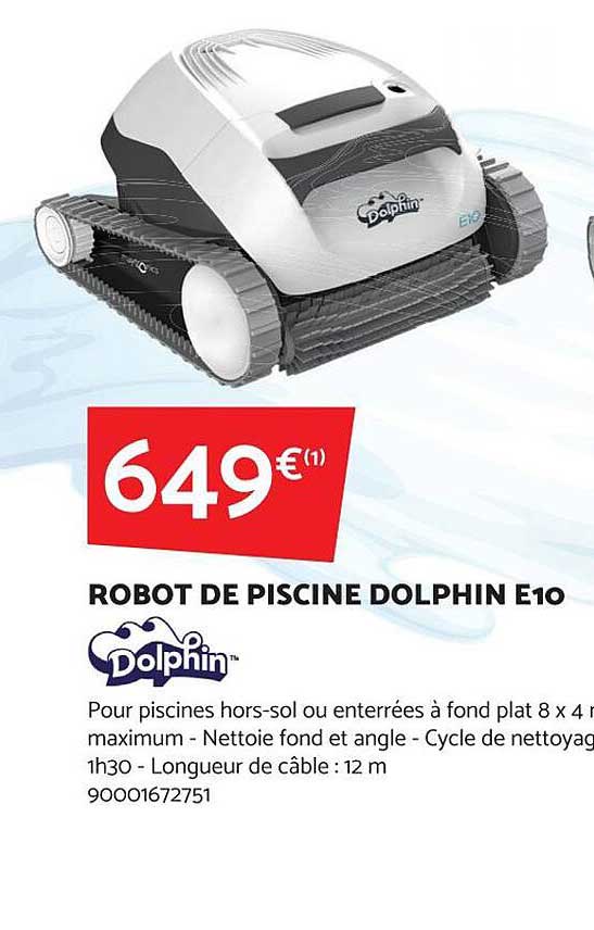 robot de piscine dolphin e10