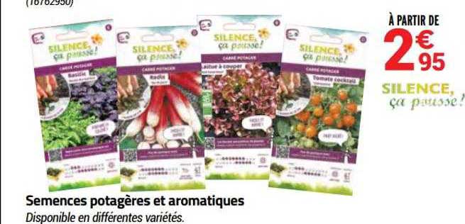 semences potagères et aromatique silence ça pousse!