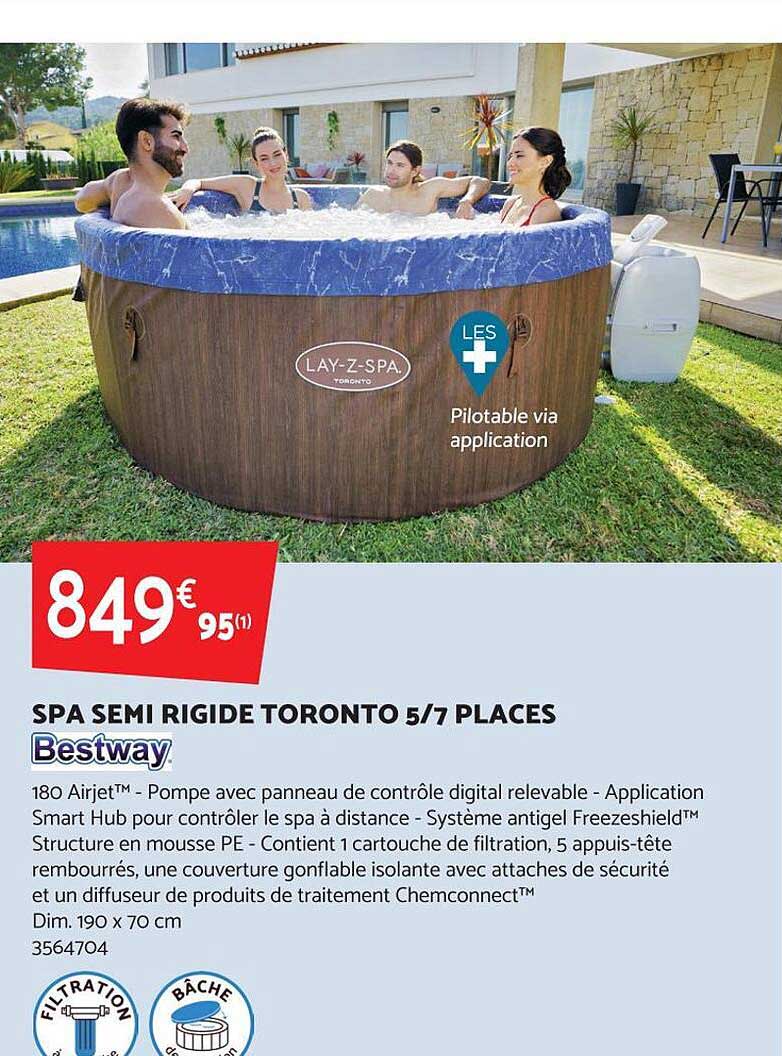 spa semi rigide toronto 5-7 places bestway
