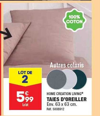taies d'oreiller home creation living