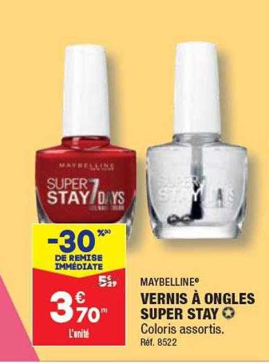 vernis à ongles super stay maybelline