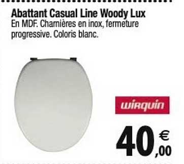 abattant casual line woody lux wirquin