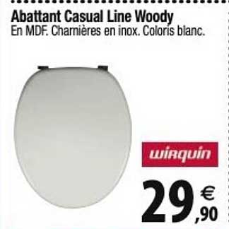 abattant casual line woody wirquin