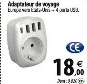 adapteur de voyage