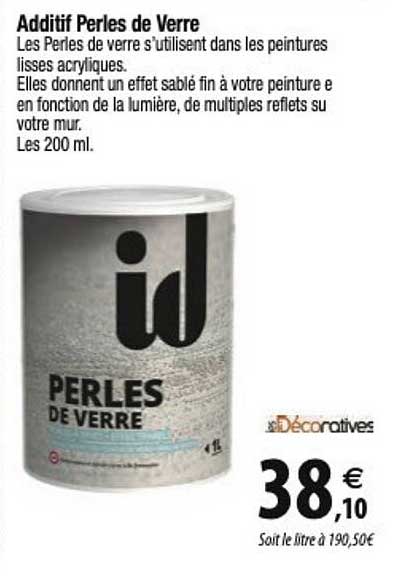 additif perles de verre décoratives