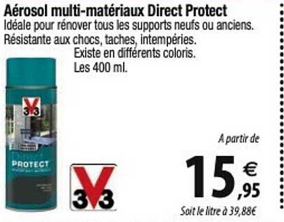 aérosol multi-matériaux direct protect v33
