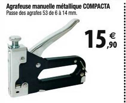 agrafeuse manuelle métallique compacta