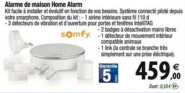 alarme de maison home alarm somfy