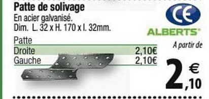 alberts patte de solivage