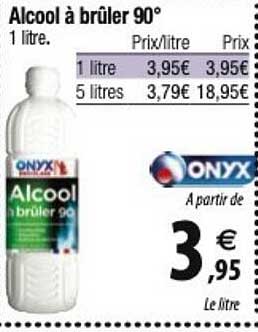 Alcool à Brûler 90° Onyx