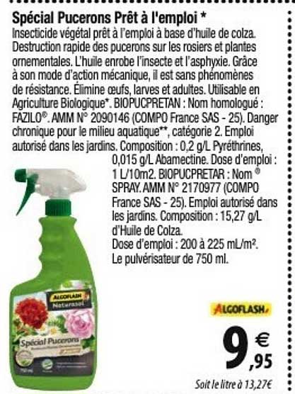algoflash spécial pucerons prêt à l'emploi